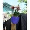 Bloomers Post Planter, Permanent and Temp. Installation Options, Garden in Untraditional Spaces, Cobalt Blue 2468-1